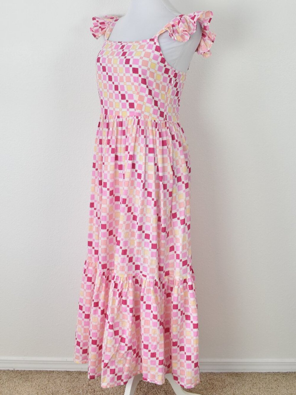 Monsoon and Beyond Juna Midi Dress Pink Fountain - M - Picture 3 of 8